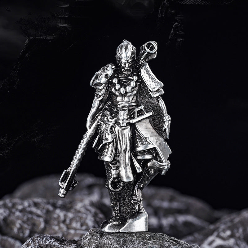 Black Myth Wukong Windproof Red Flame Inflatable Lighter