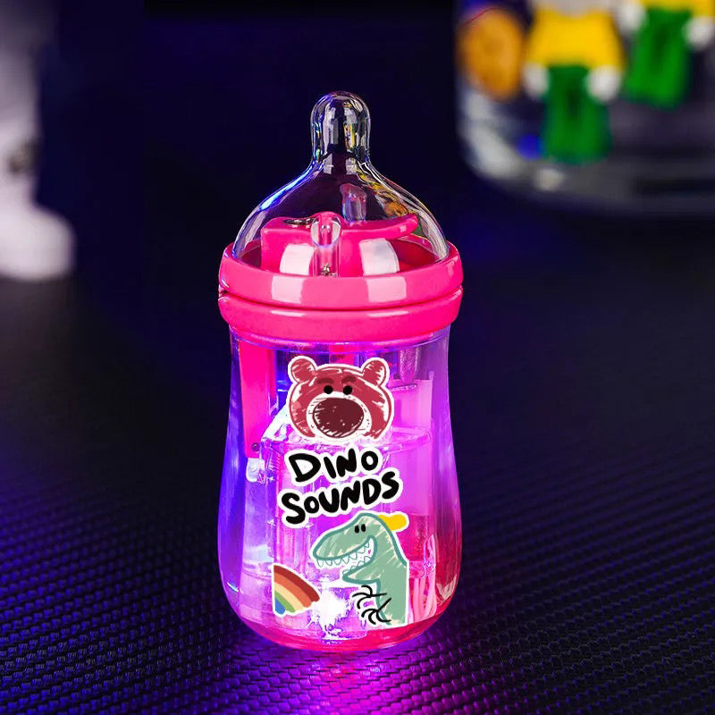 Cartoon milk bottle windproof luminous lighter