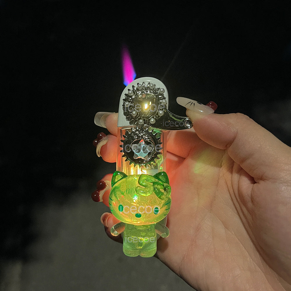 Cartoon luminous Kitty 3D three-dimensional lighter