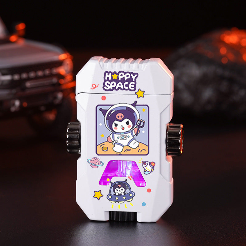 Cartoon Decompression Gyro Lighter Colorful Lights