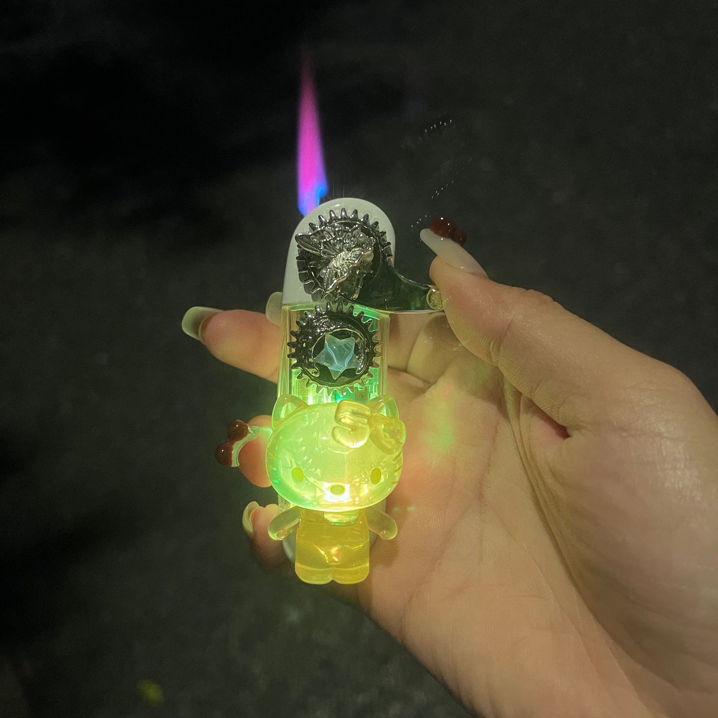 Cartoon luminous Kitty 3D three-dimensional lighter