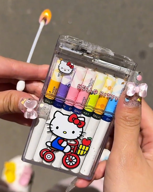Cute cartoon cigare case with igniter device 20Pcs Ordinary Cigare Case with flashing