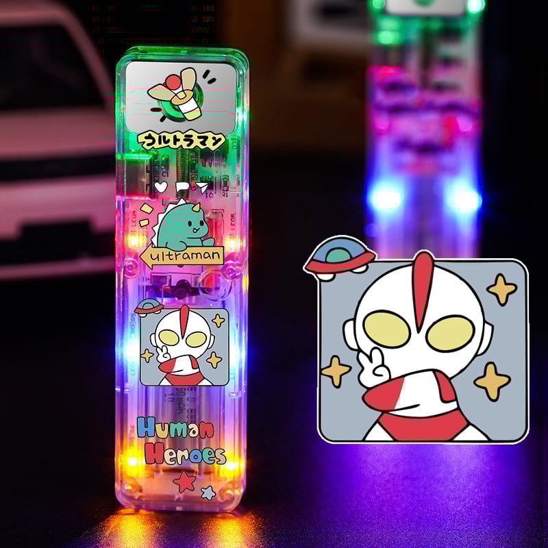 Cute cartoon pattern lighter rechargeable, electric lighter with LED light